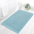 Chenille Bathroom Rug 36"x60" Baby Blue, Large Plush Bath Mat by Kildoss