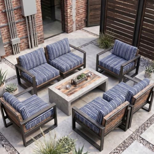 12Pcs Patio Cushion Covers Stretch Outdoor Furniture Protector Slipcovers - Image 2