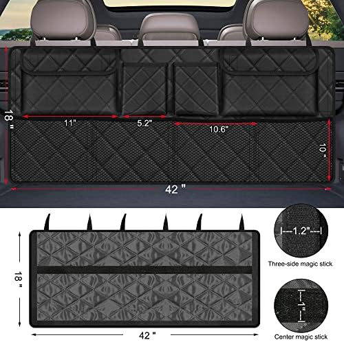 Femuar Trunk Organizer, Hanging Backseat Car Storage Bag - Image 3