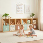 OOOK 6 Cube Storage Organizer, Double-Use Montessori Bookshelf Toy Storage - Image 5