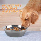 Slow Feeder Dog Bowls Insert, Animire Soft Silicone Slow Eating Dog Food Bowl - Image 7