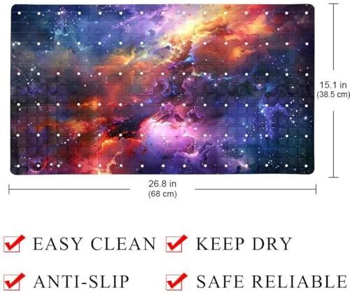 Bath Tub Shower Mat, Washable Bathtub Floor Mats, Suction Cups and Drain Holes - Image 3