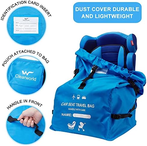 Clearworld Foldable Car Seat Travel Bag, Gate Check Backpack - Image 4