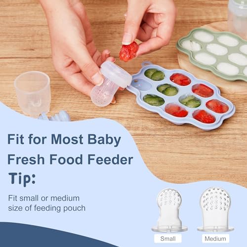 Silicone Nibble Freezer Tray, Kingkam Baby Breastmilk Popsicle Molds, Baby - Image 3