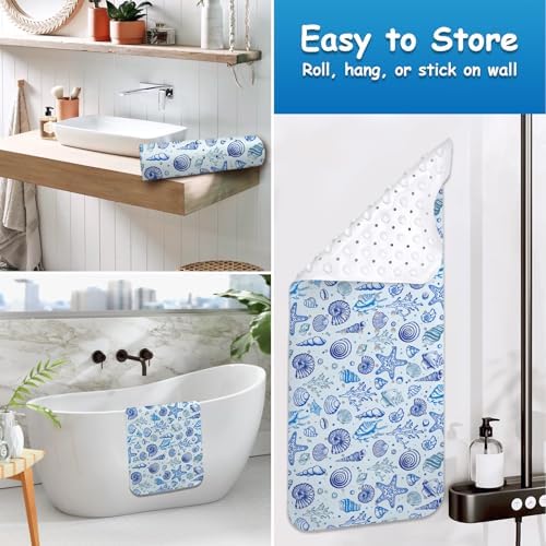 Non Slip Bathtub Mat, Extra Long Starfish Bath Mat - Image 5
