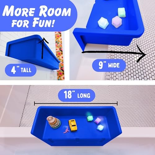 Tub Topper Mini Bathtub Splash Guard & Bath Shelf - Image 4