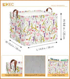 Rectangle Storage Basket with Handles, Collapsible Storage Bin, Books Box - Image 6