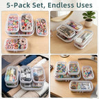 Clear Hard Shell Zipper Cases, Plastic Hard Sided Zippers Pouches Clear - Image 2