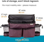 Mobility Scooter Bag with Bottle and Cup Holders and 6 Organized Pockets - Image 6
