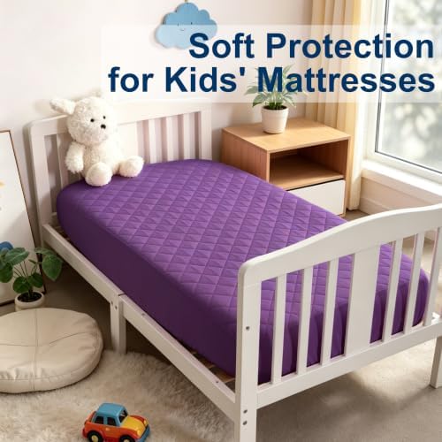 BEDSUM 2-Pack Waterproof Mini Crib Mattress Protector - Image 5