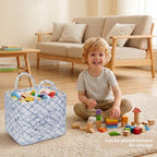 Floral Fabric Storage Basket Car Interior Storage Basket Underwear Sundries - Image 5