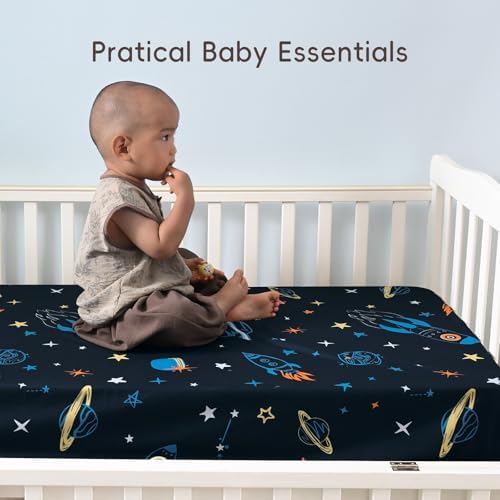 david's kids 4 Pack Fitted Crib Sheets, Ultra Soft Breathable Comfortable Baby - Image 2