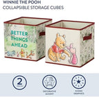 Disney Winnie the Pooh Storage Cubes, 10x10 Collapsible Cube Organizer Baskets - Image 2