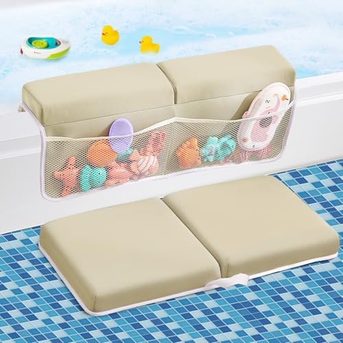 Baby Bath Kneeler and Elbow Rest Pad Set, Bath Kneeling Pad Thick Soft Quick by ILPEOD