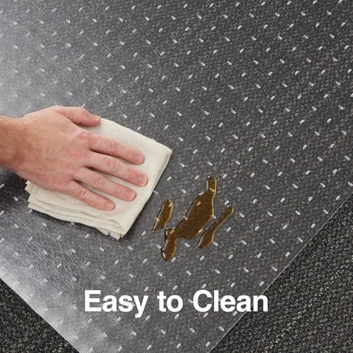 Staples Office Chair Mat, 60x46 Inch, Flat-Pile Carpet - Image 4
