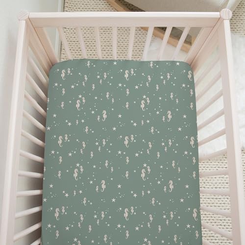 Sorrel + Fern Baby Crib Sheets Neutral, Fitted 2-Pack - Image 3