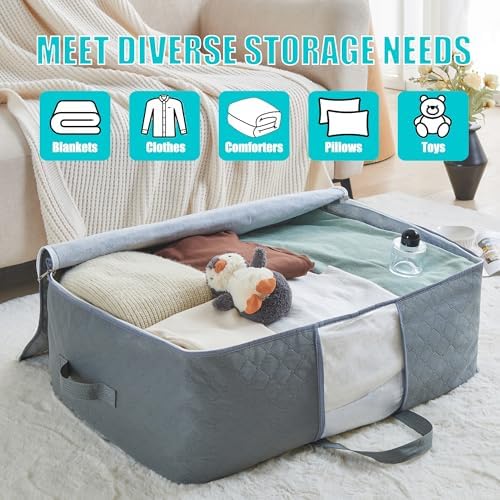 105L Extra Large Storage Bag for Blankets Comforters Bedding Clothes Pillow - Image 5
