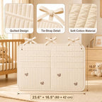 Bedside Caddy Nursery Playpen Organizer, Hanging Crib Book & Toy Storage - Image 4