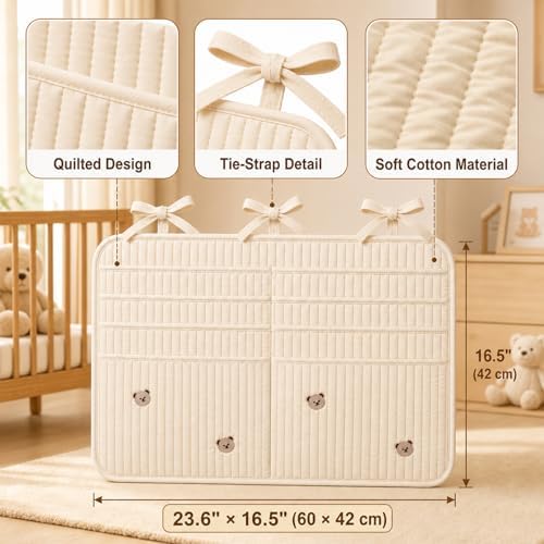 Bedside Caddy Nursery Playpen Organizer, Hanging Crib Book & Toy Storage - Image 4