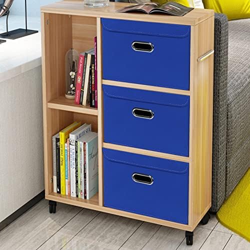 Linen Fabric Foldable Collapsible Storage Cube Bin Organizer Basket Fabric - Image 4