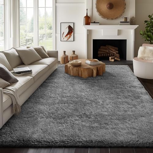 Ophanie Area Rugs 10x14 Living Room, Large Grey Bedroom Carpet, Big Shag Indoor - Image 6