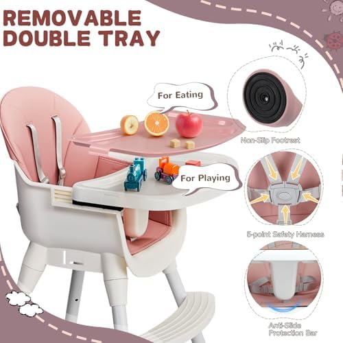 Ktaxon 3-in-1 High Chair for Babies and Toddler - Image 3