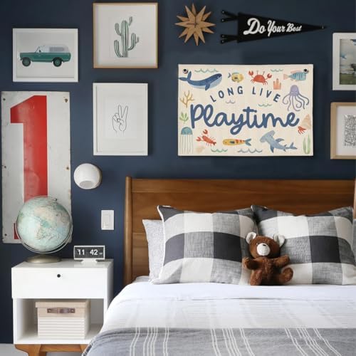 Playroom Wall Decor, Ocean Nursery Kids Toddler Boy Playroom Decor Hanging - Image 4
