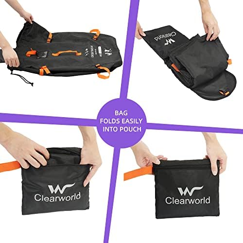 Clearworld Foldable Car Seat Travel Bag, Gate Check Backpack - Image 6