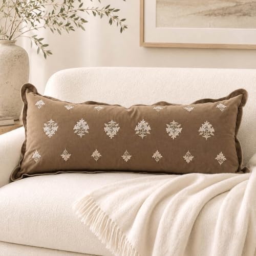 BlissBlush Long Lumbar Pillow Cover 14x36 by BlissBlush