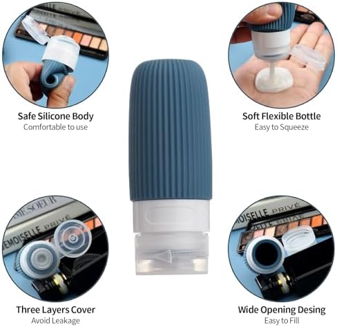 Mrsdry 16 Pack Travel Bottles Set, TSA Approved Leak Proof Silicone Squeezable - Image 4