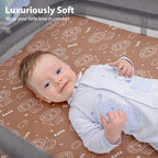 Baby Bedside Bassinet Sheets Fitted, 33”x20” Compatible - Image 7