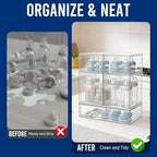 Baby Bottle Organizer Stackable, Acrylic Storage Drawers 5 pack - Image 5