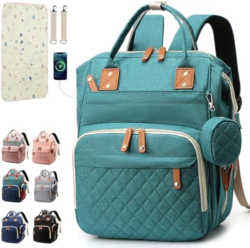 SHITIESHOU Diaper Bag Backpack Baby Bag, Baby Girl Boy Diaper Bag by SHITIESHOU