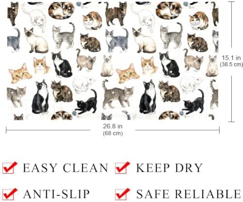 Non Slip Bathtub and Shower Mat 26.8x15.1 inch, Bath Mat - Image 4