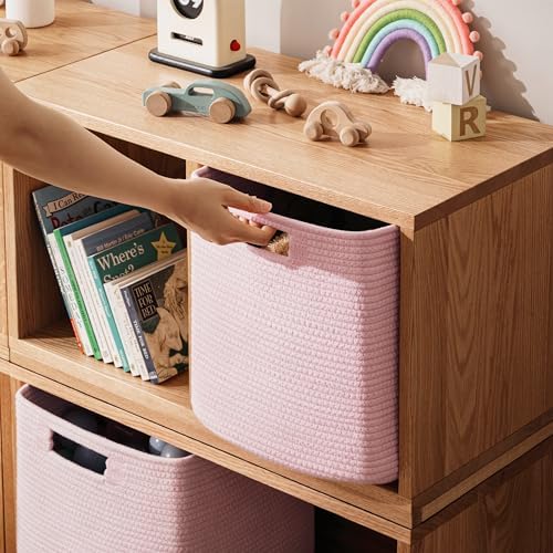 UBBCARE Storage Cubes 11 Inch, Cotton Rope Woven Baskets - Image 4