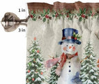 Christmas Kitchen Curtains and Valances Set, Farm Red Truck Window Treatments - Image 7