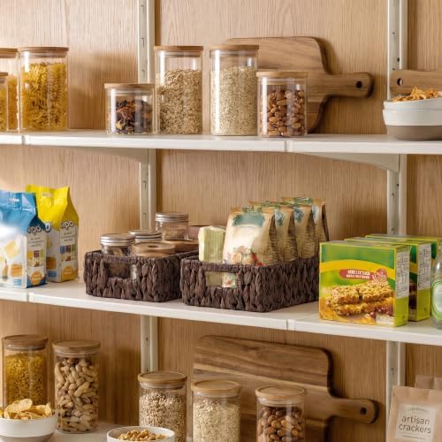 StorageWorks Wicker Baskets for Storage, Rectangle Basket - Image 2