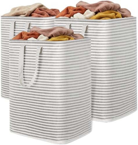 Lifewit 90L Large Laundry Baskets, 3 Pack, Reinforced Handles by Lifewit