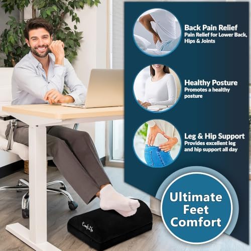 ComfiLife Foot Rest for Under Desk at Work – Adjustable Desk FootRest for - Image 4