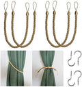 BEL AVENIR Curtain Tiebacks Ropes Tie-Backs, Handmade Holdbacks by BELAVENIR