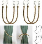 BEL AVENIR Curtain Tiebacks Ropes Tie-Backs, Handmade Holdbacks by BELAVENIR