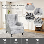 NILUOH Wingback Chair Covers 2-Piece, Armchair Slipcovers - Image 3