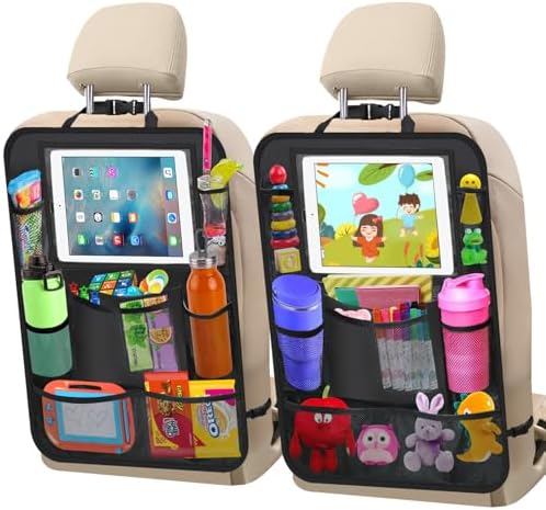 XBRN 2 Pack Car Backseat Organizer, Car Seat Organizer Kick Mats Back Seat by Unknown