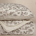 Oilo Woodland Crib Bedding Set, 5-Layer Organic Cotton Muslin Crib Quilt & Sham by OiloStudio