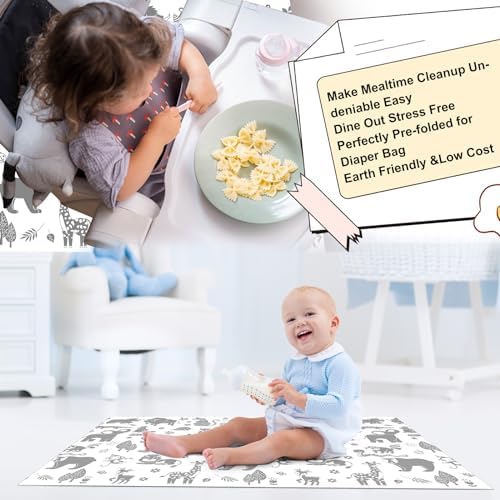 Drydiet 100 Pack 28"x47" Disposable Floor Splat Mats - Image 5