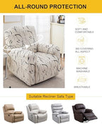 NILUOH Stretch Recliner Covers 4 Piece, Non-Slip Lazy Boy Chair Covers - Image 6