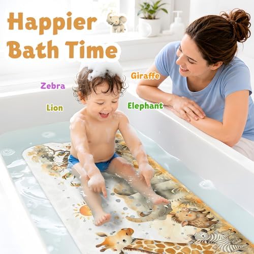 XIYUNTE Bath Mat for Tub Non Slip Bathtub Mat Non Slip 40x16 Baby Bath Mat - Image 2
