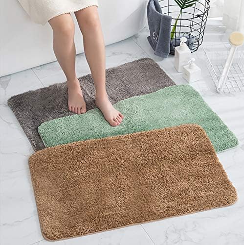 Red Bathroom Rugs Water Absorbent Chenille Bath Mat - Image 2