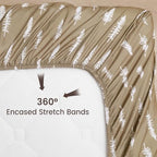 PHF 3 Pack Soft Woodland Crib Sheets Fitted, Silky Comfy Breathable Baby Sheets - Image 5