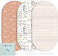 Yoofoss 3-Pack Bassinet Sheets for Boys Girls Universal Fit by YOOFOSS